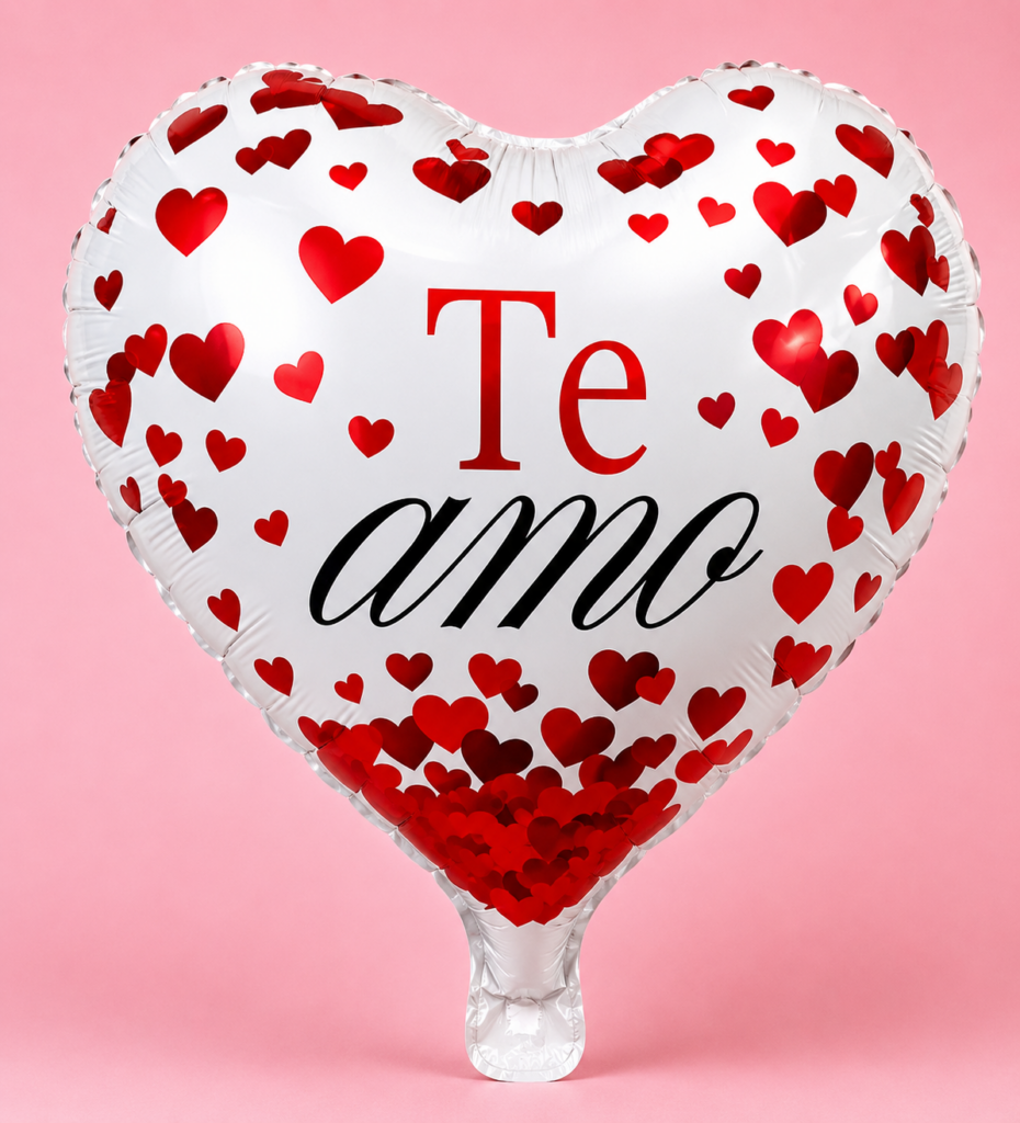 Coração Te Amo Branco – 9 Polegadas